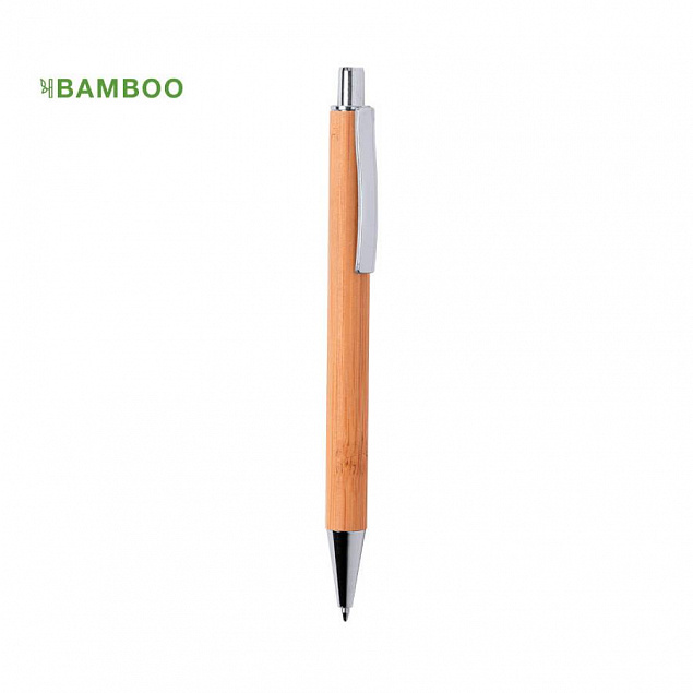 Ручка шариковая,REYCAN, бамбук, металл с логотипом в Екатеринбурге заказать по выгодной цене в кибермаркете AvroraStore