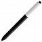 Ручка шариковая Pigra P03 Mat, черная с белым с логотипом в Екатеринбурге заказать по выгодной цене в кибермаркете AvroraStore
