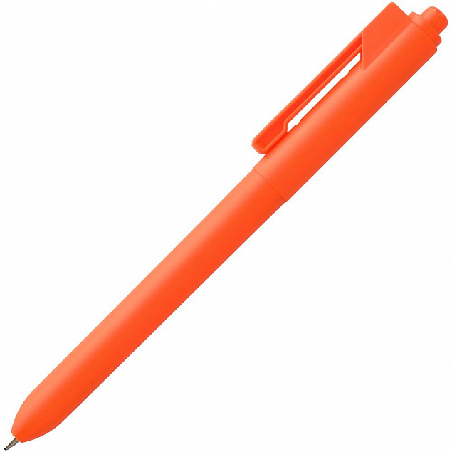Ручка шариковая Hint, оранжевая с логотипом в Екатеринбурге заказать по выгодной цене в кибермаркете AvroraStore
