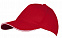 Бейсболка LONG BEACH, красная с белым с логотипом в Екатеринбурге заказать по выгодной цене в кибермаркете AvroraStore