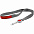 Лента для бейджа с ретрактором Devon, серая с белым с логотипом в Екатеринбурге заказать по выгодной цене в кибермаркете AvroraStore