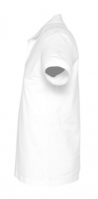 Рубашка поло мужская SPIRIT 240, белая с логотипом в Екатеринбурге заказать по выгодной цене в кибермаркете AvroraStore
