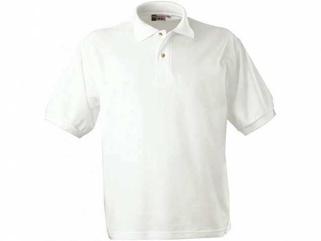 Рубашка поло Boston мужская, белый с логотипом в Екатеринбурге заказать по выгодной цене в кибермаркете AvroraStore