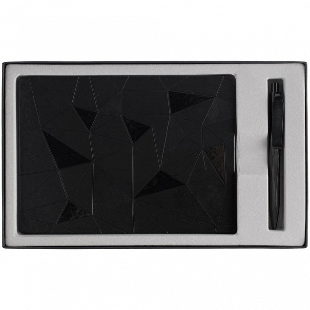 Набор Gems: ежедневник и ручка, черный с логотипом в Екатеринбурге заказать по выгодной цене в кибермаркете AvroraStore