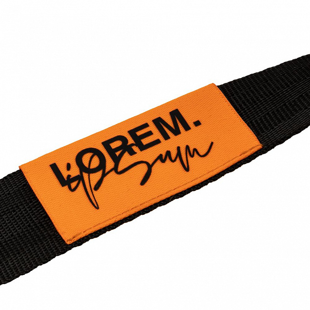 Лейбл тканевый Epsilon, L, оранжевый неон с логотипом в Екатеринбурге заказать по выгодной цене в кибермаркете AvroraStore