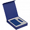 Коробка Latern для аккумулятора 5000 мАч и флешки, синяя с логотипом в Екатеринбурге заказать по выгодной цене в кибермаркете AvroraStore