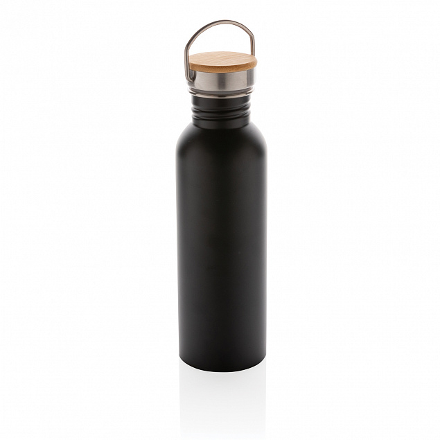 Бутылка из нержавеющей стали с бамбуковой крышкой Modern с логотипом в Екатеринбурге заказать по выгодной цене в кибермаркете AvroraStore
