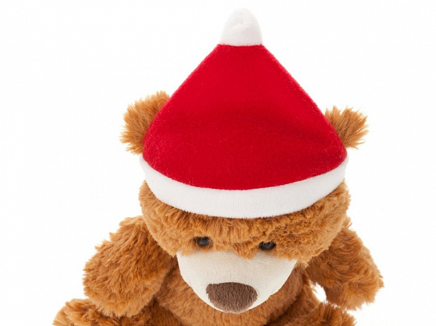 Плюшевый медведь «Santa» с логотипом в Екатеринбурге заказать по выгодной цене в кибермаркете AvroraStore