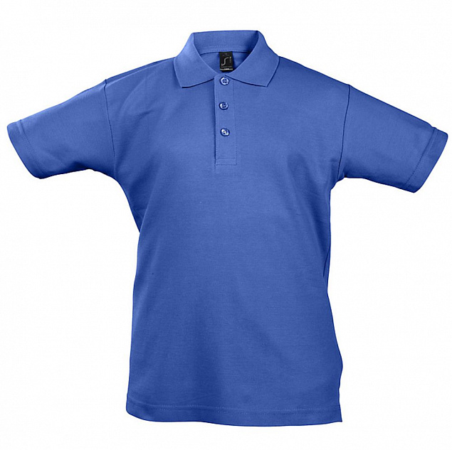 Рубашка поло детская Summer II Kids 170, ярко-синяя с логотипом в Екатеринбурге заказать по выгодной цене в кибермаркете AvroraStore