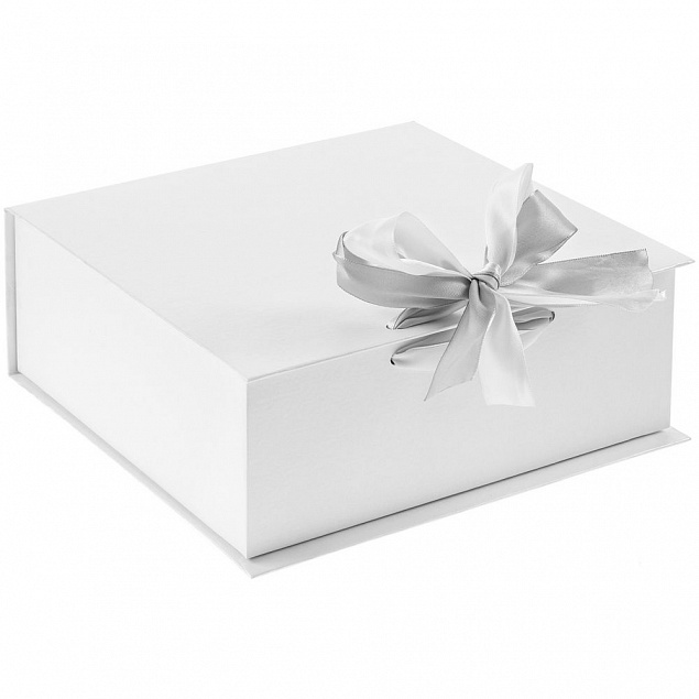 Коробка на лентах Tie Up, малая, белая с логотипом в Екатеринбурге заказать по выгодной цене в кибермаркете AvroraStore