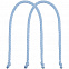 Ручки Corda для пакета M, голубые с логотипом в Екатеринбурге заказать по выгодной цене в кибермаркете AvroraStore