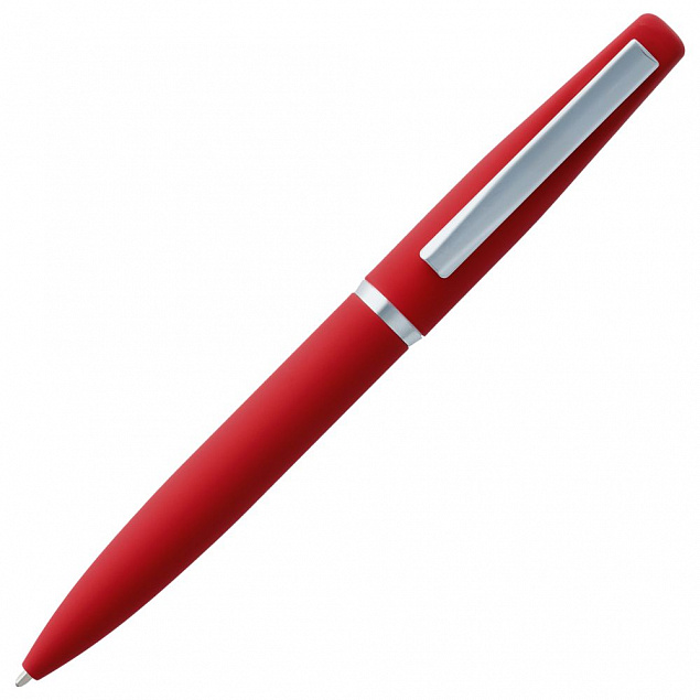 Ручка шариковая Bolt Soft Touch, красная с логотипом в Екатеринбурге заказать по выгодной цене в кибермаркете AvroraStore