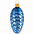 Елочная игрушка «Шишка», синяя с логотипом в Екатеринбурге заказать по выгодной цене в кибермаркете AvroraStore