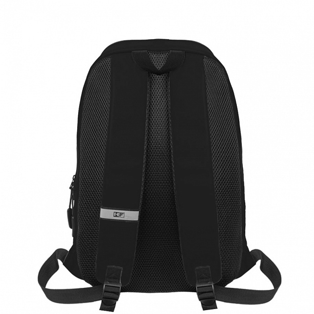 Рюкзак "Go", чёрный, 41 х 29 х15,5 см, 100%  полиуретан с логотипом в Екатеринбурге заказать по выгодной цене в кибермаркете AvroraStore