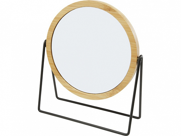 Настольное зеркало в бамбуковой раме Hyrra, natural с логотипом в Екатеринбурге заказать по выгодной цене в кибермаркете AvroraStore