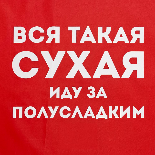Дождевик «Вся такая сухая», красный с логотипом в Екатеринбурге заказать по выгодной цене в кибермаркете AvroraStore
