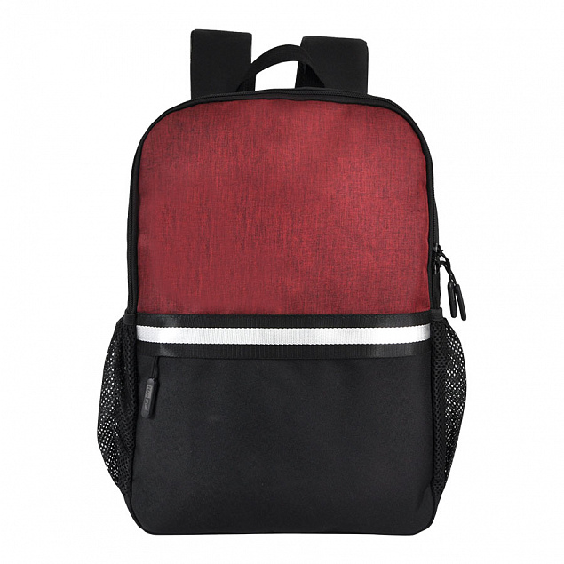Рюкзак Cool, красный/чёрный, 43 x 30 x 13 см, 100% полиэстер  с логотипом в Екатеринбурге заказать по выгодной цене в кибермаркете AvroraStore