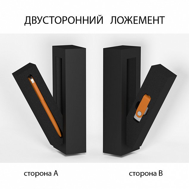 Набор ручка "Jupiter" + флеш-карта "Vostok" 16 Гб в футляре, оранжевый, покрытие soft touch с логотипом в Екатеринбурге заказать по выгодной цене в кибермаркете AvroraStore