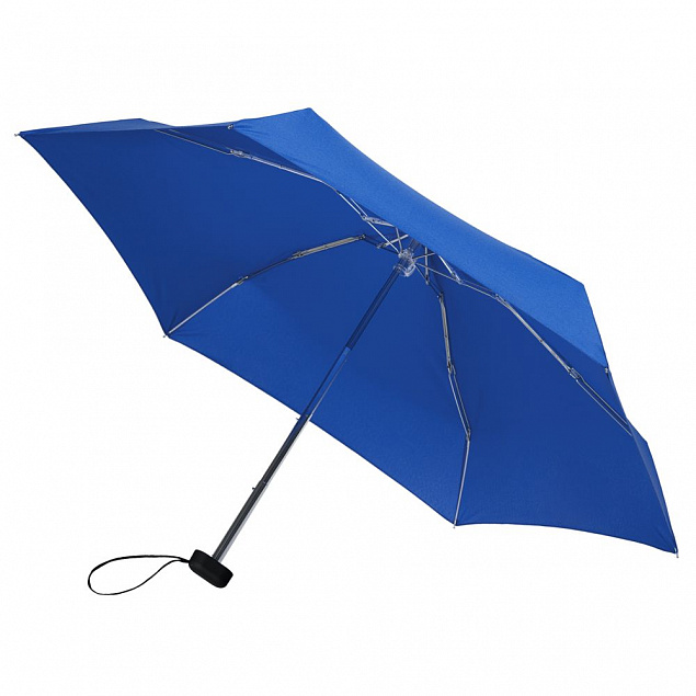 Зонт складной Five, синий с логотипом в Екатеринбурге заказать по выгодной цене в кибермаркете AvroraStore