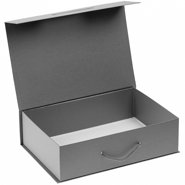 Коробка Case, подарочная, серебристая с логотипом в Екатеринбурге заказать по выгодной цене в кибермаркете AvroraStore