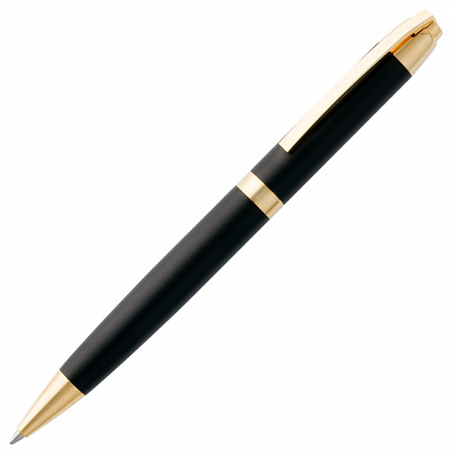 Ручка шариковая Razzo Gold, черная с логотипом в Екатеринбурге заказать по выгодной цене в кибермаркете AvroraStore