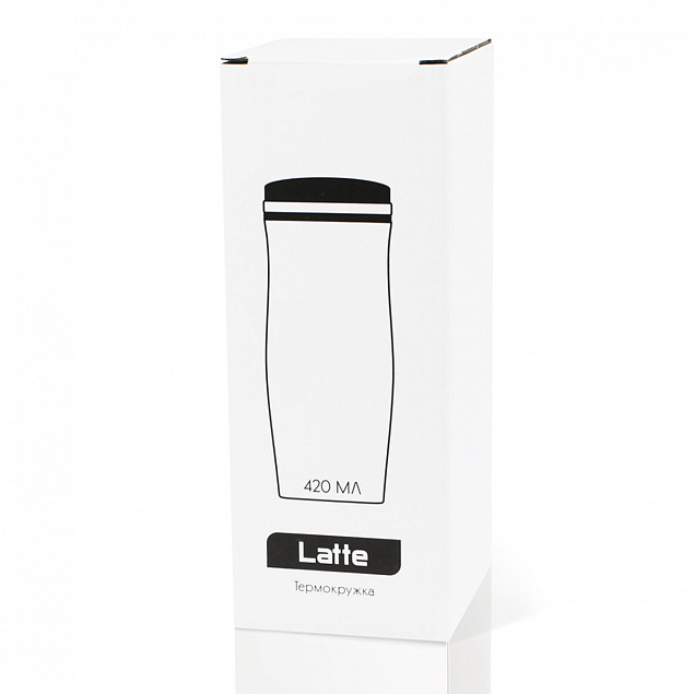 Термокружка Latte - Черный AA с логотипом в Екатеринбурге заказать по выгодной цене в кибермаркете AvroraStore