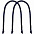 Ручки Corda для пакета M, голубые с логотипом в Екатеринбурге заказать по выгодной цене в кибермаркете AvroraStore