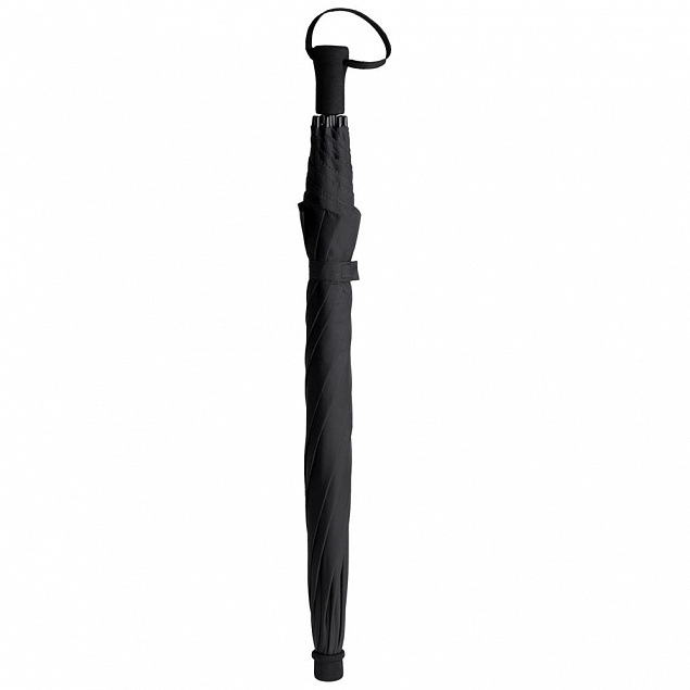 Зонт-трость Hogg Trek, черный с логотипом в Екатеринбурге заказать по выгодной цене в кибермаркете AvroraStore