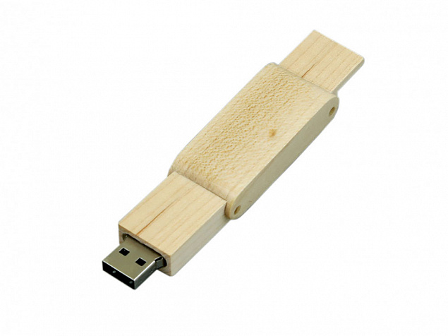 USB 2.0- флешка на 8 Гб прямоугольной формы с раскладным корпусом с логотипом в Екатеринбурге заказать по выгодной цене в кибермаркете AvroraStore
