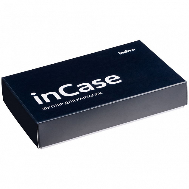 Футляр для карточек inCase, серый с бордовым с логотипом в Екатеринбурге заказать по выгодной цене в кибермаркете AvroraStore