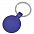 Брелок  "Круг", синий, 3,7х3,7х0,1 см, металл с логотипом в Екатеринбурге заказать по выгодной цене в кибермаркете AvroraStore