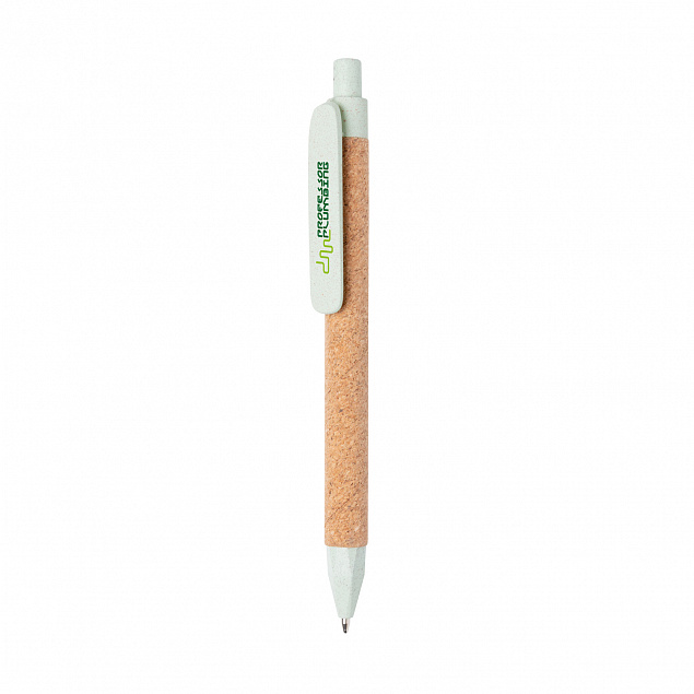 Эко-ручка Write, зеленый с логотипом в Екатеринбурге заказать по выгодной цене в кибермаркете AvroraStore