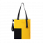 Шоппер Superbag Color (жёлтый с чёрным) с логотипом в Екатеринбурге заказать по выгодной цене в кибермаркете AvroraStore