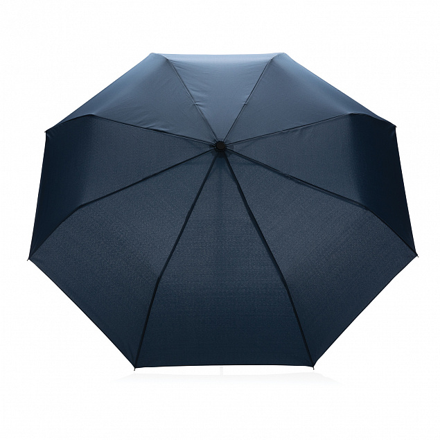Компактный зонт Impact из RPET AWARE™ с бамбуковой ручкой, 20.5" с логотипом в Екатеринбурге заказать по выгодной цене в кибермаркете AvroraStore