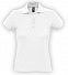 Рубашка поло женская PASSION 170, белая с логотипом в Екатеринбурге заказать по выгодной цене в кибермаркете AvroraStore