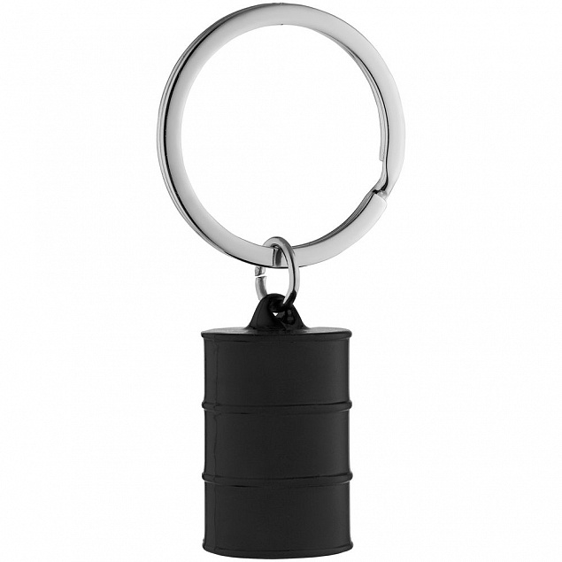 Брелок Barrel, черный с логотипом в Екатеринбурге заказать по выгодной цене в кибермаркете AvroraStore