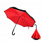 Зонт-трость механический  Chaplin, черно-красный-S с логотипом в Екатеринбурге заказать по выгодной цене в кибермаркете AvroraStore