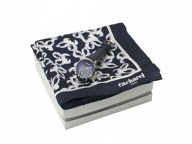Подарочный набор: часы наручные женские, шелковый платок с логотипом в Екатеринбурге заказать по выгодной цене в кибермаркете AvroraStore