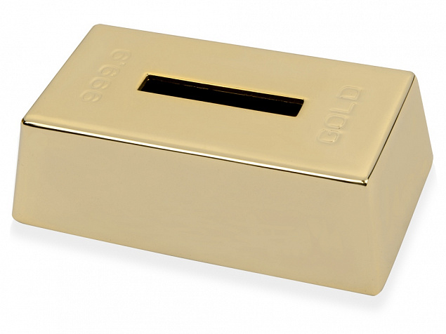 Копилка «Слиток золота» с логотипом в Екатеринбурге заказать по выгодной цене в кибермаркете AvroraStore