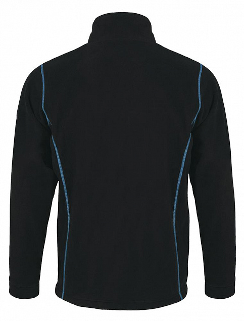 Куртка мужская NOVA MEN 200, черная с ярко-голубым с логотипом в Екатеринбурге заказать по выгодной цене в кибермаркете AvroraStore