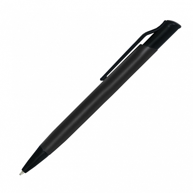 Шариковая ручка Grunge, черная с логотипом в Екатеринбурге заказать по выгодной цене в кибермаркете AvroraStore
