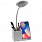 Лампа с органайзером и беспроводной зарядкой writeLight, ver. 2, белая с логотипом в Екатеринбурге заказать по выгодной цене в кибермаркете AvroraStore