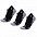 Набор из 3 пар спортивных женских носков Monterno Sport, черный с логотипом в Екатеринбурге заказать по выгодной цене в кибермаркете AvroraStore