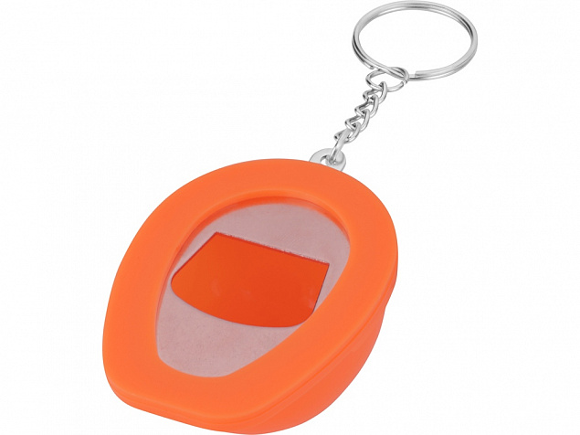 Брелок-открывалка Каска, оранжевый с логотипом в Екатеринбурге заказать по выгодной цене в кибермаркете AvroraStore