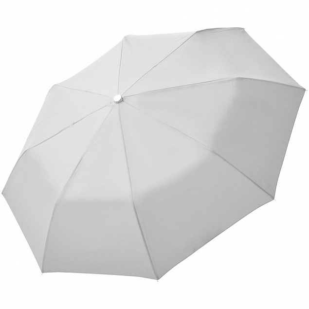 Зонт складной Fiber Alu Light, белый с логотипом в Екатеринбурге заказать по выгодной цене в кибермаркете AvroraStore