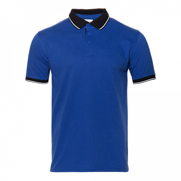 Рубашка поло StanContrast Синий с логотипом в Екатеринбурге заказать по выгодной цене в кибермаркете AvroraStore