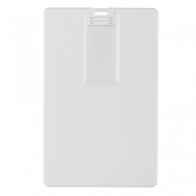 Флешка Card, 8 Гб, белая с логотипом в Екатеринбурге заказать по выгодной цене в кибермаркете AvroraStore