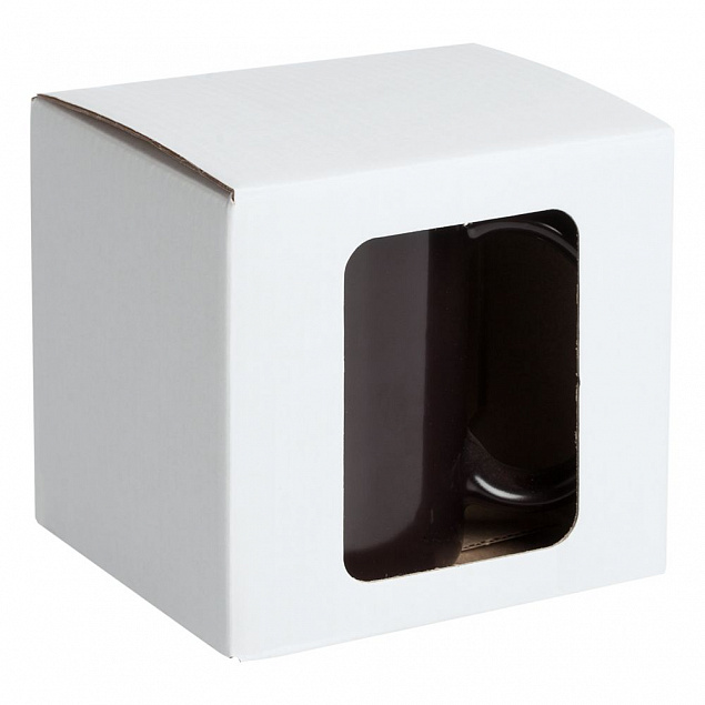 Коробка для кружки Window, белая с логотипом в Екатеринбурге заказать по выгодной цене в кибермаркете AvroraStore
