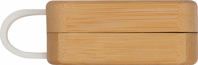Наушники-вкладыши в коробке из бамбука с логотипом в Екатеринбурге заказать по выгодной цене в кибермаркете AvroraStore