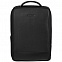 Рюкзак для ноутбука Santiago Slim с кожаной отделкой, черный с логотипом в Екатеринбурге заказать по выгодной цене в кибермаркете AvroraStore